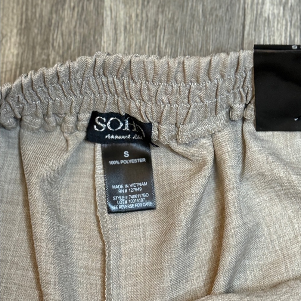 Soho Apparel Tan Wide Leg Pants - Picture 2 of 5